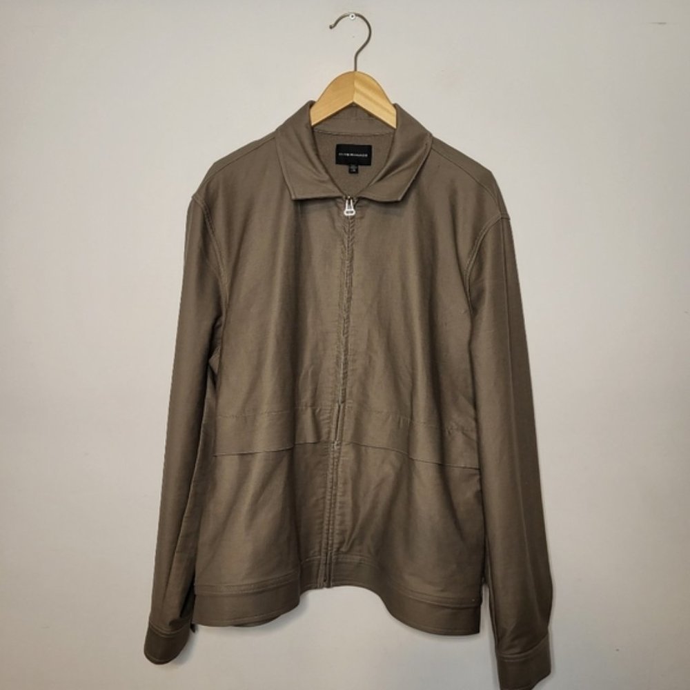 Club Monaco Olive Green Men Shacket Styled Jacket Size Large